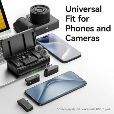 Ulanzi A100 draadloze microfoon met 2 zenders USB-C & 3.5mm