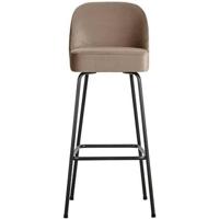 WOOOD Barstoel 'Vogue' Velvet, kleur Khaki (zithoogte 79cm) - thumbnail