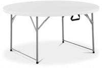 Marbueno Vouwtafel Resina Wit D.122x74 cm Catering, Strand en Kamperen 10530 - thumbnail