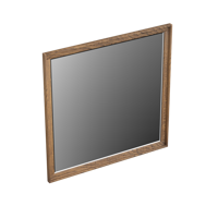 Spiegel Forzalaqua Reno Rechthoek 80x80 Cm Eiken Castle Brown - thumbnail