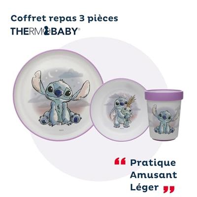 LILO en STITCH 3-delige maaltijdset: antislipbeker + kom + bord