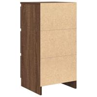 Dressoir 37,5x35x76 cm bewerkt hout bruin eikenkleurig - thumbnail