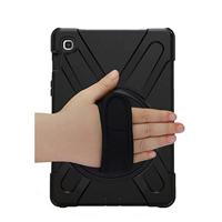 Casecentive Handstrap Hardcase met handvat Galaxy Tab S5E 10.5 zwart - thumbnail