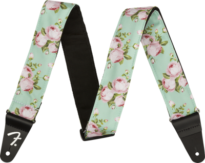 Fender Floral Strap Surfgreen 2"