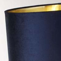 Searchlight Gouden tafellampWhitby met donkerblauwe kap - EU81214AZ - thumbnail