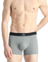 Adidas Boxershorts Micro flex Trunk 3-pack zwart grijs - thumbnail