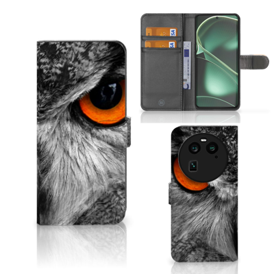OPPO Find X6 | Telefoonhoesje | Met pasjeshouder | Uil