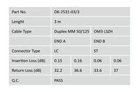 Digitus DK-2531-03/3 Glasvezel Optische vezel Aansluitkabel 3.00 m Turquoise [1x LC-stekker - 1x ST-stekker] 50/125 µ Multimode OM3 - thumbnail