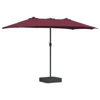 Tuinparasol Bordeauxrood 385 x 209 x 244 cm Stof - thumbnail