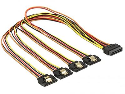 Delock 60158 0.5m SATA 15-pin Multi kleuren SATA-kabel