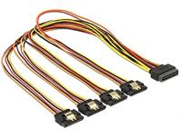 Delock 60158 0.5m SATA 15-pin Multi kleuren SATA-kabel - thumbnail