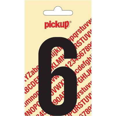 Plakcijfer Nobel Sticker cijfer 6 Pickup - Pickup