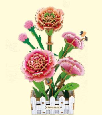 PlayfulMario Roze Anjer Houten Modelbouwset 153 Onderdelen Modelbouw