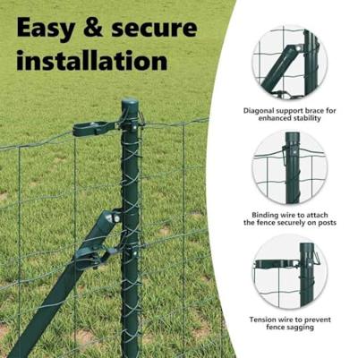 VidaXL Hek met paal groen 0,4 x 10 m staal en pvc