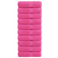 VidaXL Premium washandjes solund 10 stuks roze 30x30 cm 600 g/m² - thumbnail