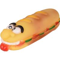 Hondenspeelgoed Vinyl Hotdog 18 x 5.5 x 4.5 cm Flamingo Bruin - thumbnail