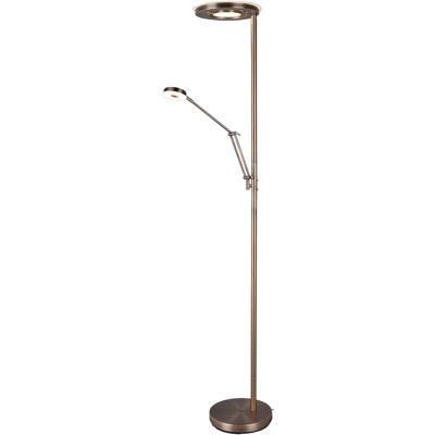 LED Vloerlamp - Trion Barry - 38W - Aanpasbare Kleur - Dimbaar - Rond - Oud Brons - Aluminium LED Vloerlamp - Trion Barry - 38W - Aanpasbare Kleur - Dimbaar - Rond - Oud Brons - Aluminium