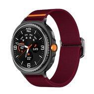 Nylon Loop bandje - Bordeaux - Samsung Galaxy Watch 8 - 40mm / 44mm - thumbnail