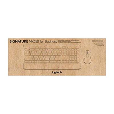Logitech Signature MK650 Combo For Business toetsenbord Inclusief muis RF-draadloos + Bluetooth AZERTY Belgisch Grafiet