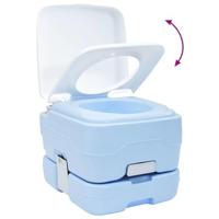 VidaXL Camping toilet lichtblauw en wit 41,5 x 36,5 x 30 cm polyetheen - thumbnail