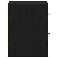 Nachtkastjes 2 st 40x30x40 cm spaanplaat zwart eikenkleurig - thumbnail