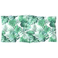 Stoelkussens 2 st lage rug bladpatroon oxford stof - thumbnail