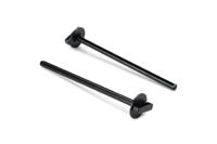 Vogel zitstok met houder zwart set van 2 - thumbnail