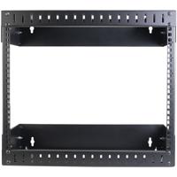 .com 8U Open Frame Rack Wandmontage – Verstelbare diepte 30-50 cm - Rack - monteerbaar aan muur - zwart - 8U - thumbnail