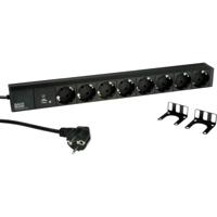 Bachmann 800.3936 Stekkerdoos 19 inch Zwart Randaarde stekker 1 stuk(s) - thumbnail