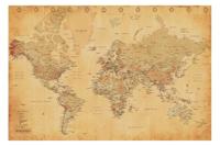 Poster Map World Vintage - Engels - 91,5x61cm - thumbnail