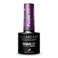 Claresa uv/led gellak 5ml purple 619 full berries - thumbnail