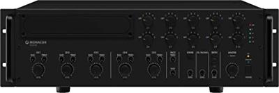 Monacor PA-6010Z PA-versterker 600 W 5-kanaals 10 zones