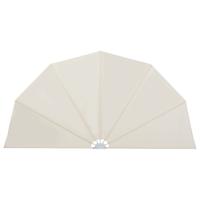 VidaXL Terrasscherm inklapbaar 160 cm crème - thumbnail