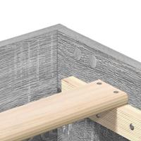 Bedframe zonder matras 150x200 cm spaanplaat grijs Sonoma - thumbnail
