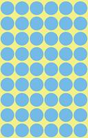 Avery Ronde etiketten diameter 12 mm, blauw, 270 stuks - thumbnail