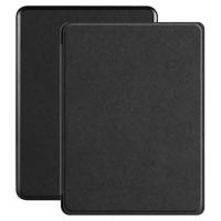 Lunso - Kobo Glo / Glo HD / Touch 2.0 (6 inch) - Vegan saffiano leren sleepcover hoes - Zwart - thumbnail