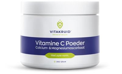 Vitakruid Vitamine C poeder calcium- & magnesiumascorbaat 260 Gram
