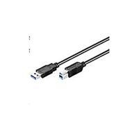 MicroConnect USB3.0AB1B USB-kabel 1m 3.2 Gen 1 (3.1 Gen 1) USB A USB B zwart - USB-kabel (1 m, USB A, USB B, 3.0 (3.1 Gen 1), mannelijke connector/stekker, zwart) - thumbnail