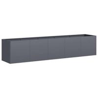 Plantenbak 200x40x40 cm koudgewalst staal antracietkleurig - thumbnail