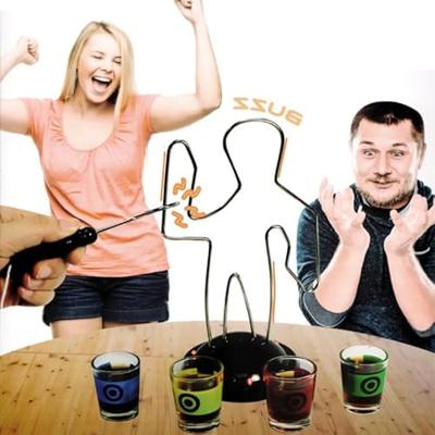 Spiraal drankspel met shotglaasjes