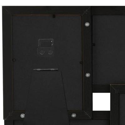 VidaXL Fotolijst voor 4x(13x18 cm) foto mdf zwart