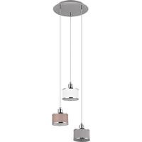 Moderne Chroom LED Hanglamp - E14 Fitting - 3-Lichts Design - thumbnail