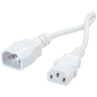 ROLINE GREEN stroomverlengkabel, IEC 320 C14 - C13, wit, 1,8 m - thumbnail