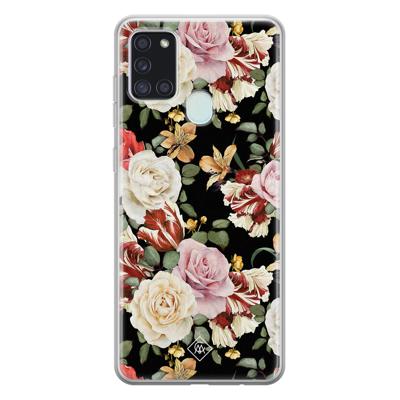 Samsung Galaxy A21s siliconen hoesje - Flowerpower