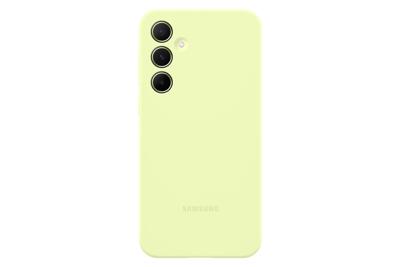 Samsung Silicone Case Backcover Samsung Galaxy A55 5G Limoengroen Stootbestendig