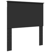 Bedframe met hoofdeinde Zwart 90 x 200 cm Massief grenenhout - thumbnail