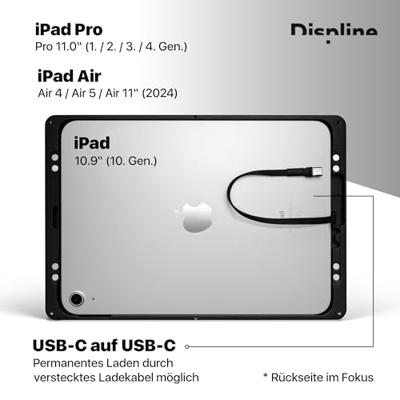 Displine Companion Wall 2.0 Tablet muurhouder Apple iPad 10.9 (10. Gen.), iPad Air 10.9 (4./5. Gen.), iPad Pro 11 (1./2./3./4. Gen.) 27,7 cm (10,9) - 27,9 cm