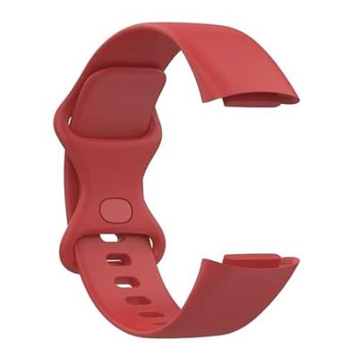 FitBit Charge 5 & 6 Sportbandje met dubbele lus - Rood - Maat: S