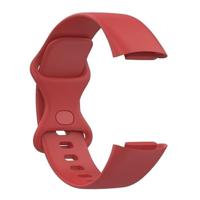 FitBit Charge 5 & 6 Sportbandje met dubbele lus - Rood - Maat: L - thumbnail