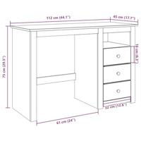 Bureau Panama 112x45x75 cm massief grenenhout - thumbnail
